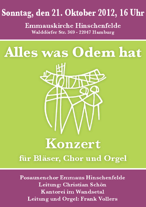 21.10.12 Konzert mit Kantorei "Alles was Odem hat" 