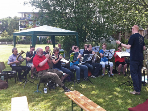 6.7.14 Gottesdienst auf der Trabrennbahn 